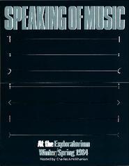 Speaking of Music, Winter/Spring 1984 (Program guide)