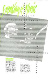 Speaking of Music, Fall 1989 (Program guide)