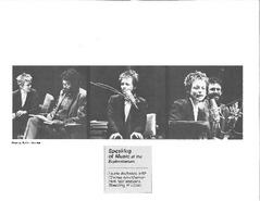 Speaking of Music, Fall 1985 (Program guide)