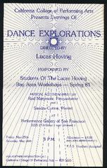 CCPA Presents: Evenings of Dance Explorations Directed by Lucas Hoving