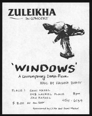 Zuleikha In Concert: Windows, A Contemporary Dance Piece