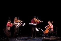 Del Sol Quartet performing on stage during OM 11, ver. 06