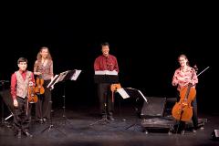 Del Sol Quartet performing on stage during OM 11, ver. 15