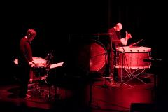 Douglas Perkins and Jason Treuting of So Percussion performing on stage, during OM 11 ver. 02