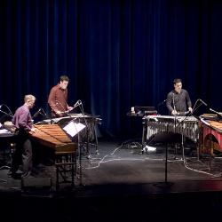 So Percussion performing on stage during the third concert of OM 11