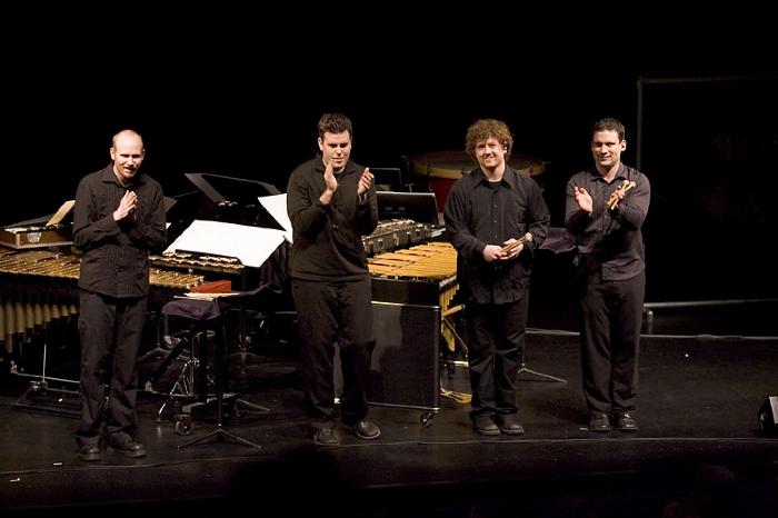 So Percussion on stage after a performance during OM 11