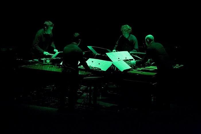 So Percussion performing on stage, during OM 11 ver. 02