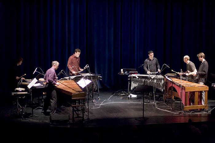 So Percussion performing on stage during the third concert of OM 11