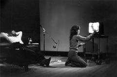 Charles Amirkhanian and Carol Law performing Spoilt Music, 1979