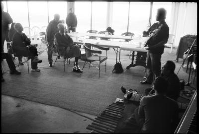 I Wayan Balawan during his presentation to other OM 16 composers at the Djerassi Resident Artists Program, woodside CA (2011)