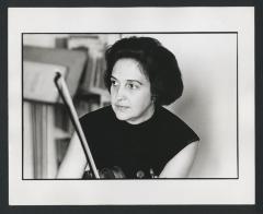 Head and shoulders portrait of violinist Anahid Ajemian (ca. 1970s)