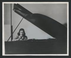 Portrait of Maro Ajemian at the piano, facing forward (1946)