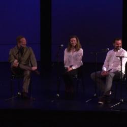 Panel discussion participants onstage before the second concert of OM 18, San Francisco CA (2013)