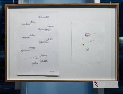 Score pages for "Tree Piece #17" by Wendy Reid, exhibited during OM 19 (2014)
