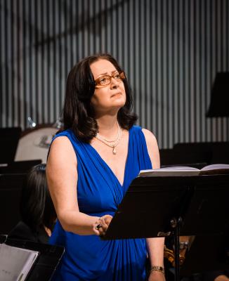 Soprano Hasmik Papian during the third concert of OM 20, San Francisco CA (2015)