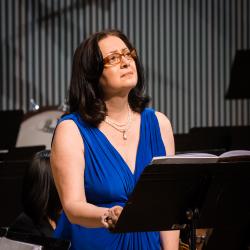 Soprano Hasmik Papian during the third concert of OM 20, San Francisco CA (2015)