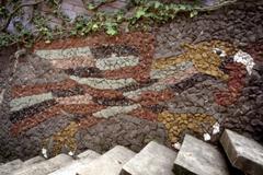 Detail of an eagle, from a mosaic by Juan O’Gorman, Mexico City