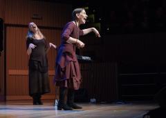 Meredith Monk singing with Katie Geissinger during the third concert of OM 21, San Francisco CA (2016)