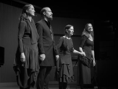 Meredith Monk and Vocal Ensemble after performances during OM 21, San Francisco CA (2016)
