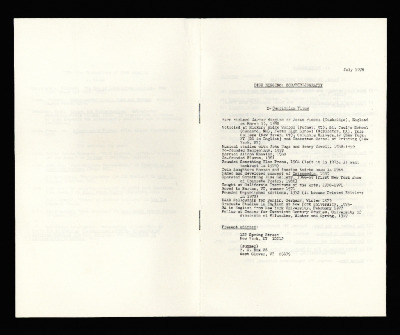 Dick Higgins Bio-Bibliography, 1978