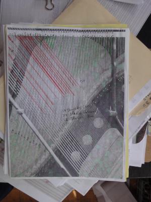 Diagram of solenoid and preparations for a player piano by Trimpin, 2012