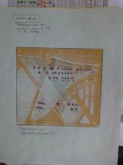 Diagram of solenoid mallet placement for Conlon Nancarrow's Study No. 30 by Trimpin, 2012