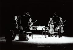 The Alyeska Quartet standing on stage after a performance at the first Other Minds Festival (1993)