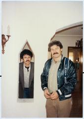 Charles Amirkhanian and John White, in White's home, Los Angeles, 1983