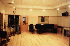 Empty studio space at KPFA, Berkeley CA, 1992