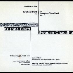 Celebration of India: Krishna Bhatt and Swapan Chaudhuri