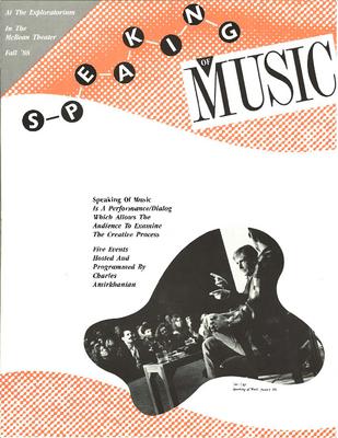 Speaking of Music, Fall 1988 (Program guide)