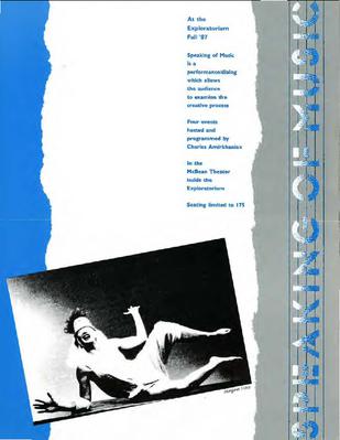 Speaking of Music, Fall 1987 (Program guide)