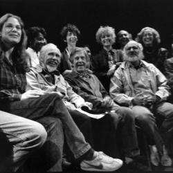 Group portrait of the featured participants during the second Composer-to-Composer Festival, 1989 (cropped image)