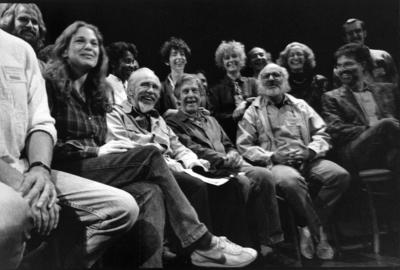 Group portrait of the featured participants during the second Composer-to-Composer Festival, 1989 (cropped image)