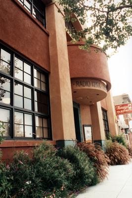 Front of building, KPFA office, Berkeley CA, 1992