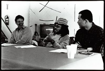 Charles Amirkhanian, Don Byron, & Tan Dun in discussion, Woodside CA (1995)