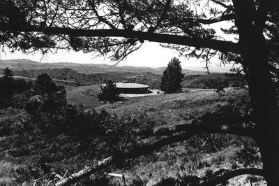 Landscape view of the main house at the Djerassi Resident Artists Program in Woodside, CA (1997)