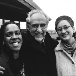 Errollyn Wallen, António Pinho Vargas, & Mary Ellen Childs, head and shoulders portrait, standing, facing forward, Woodside CA, (1999)