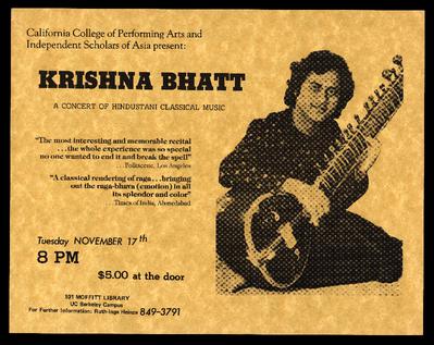 CCPA and Independent Scholars of Asia Present: Krishna Bhatt