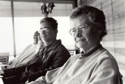 Randy Weston, Ricardo Tacuchian, & Annea Lockwood, head and shoulders portrait, seated, facing slightly left, Woodside CA, (2002)