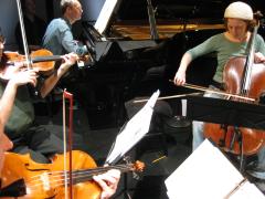 Michael Harrison, playing piano, and Hannah Addario-Berry, playing cello, San Francisco CA., (2009)