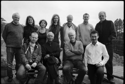 Group portrait of the featured OM 15 composers and organizers, Woodside CA. (2010)