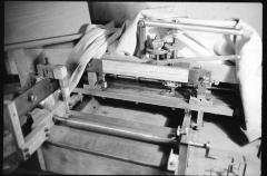 Conlon Nancarrow's piano roll punching machine, Mexico, 1990