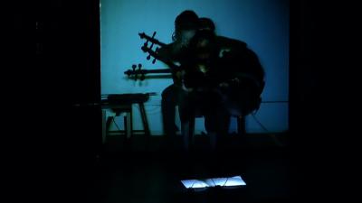 Tanja Orning performing Simon Steen-Andersen's "Study for String Instrument No. 3, for cello and video", vs. 5, at OM 17