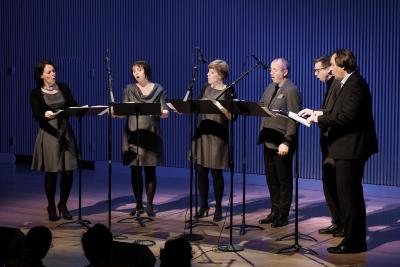 Nordic Voices performing during the first concert of OM 21, vs. 2, San Francisco CA (March 4, 2016)