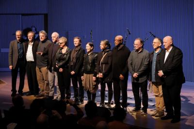 Participants of the 21st Other Minds Festival onstage at SFJAZZ, San Francisco CA (March, 2016)
