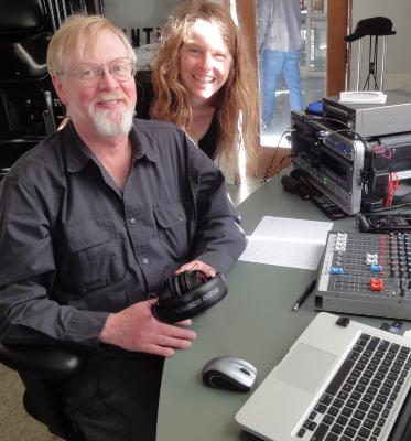 Robert Shumaker and Regina Greene at the LAB prior to a preview event with Rhys Chatham, San Francisco CA (June, 2013)