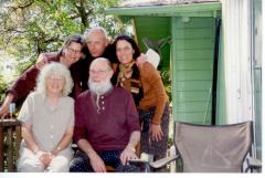 Ellen Fullman, Werner Durand, and Amelia Cuni, with Ann and Terry Riley, Richmond CA (2004)