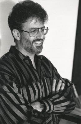 A half length portrait of Charles Amirkhanian (ca. 1980's)