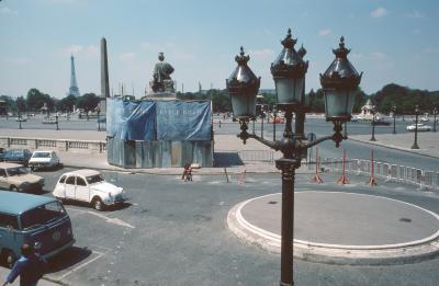 A view of Place de la Concorde in Paris, France, 1976